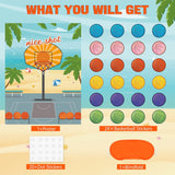 Basketball Party Games - Pin The Basketball On The Hoop Sports Themed Party Decorations Fun Games Supplies Supplies With 24Pcs Ball Stickers For Kids Boys