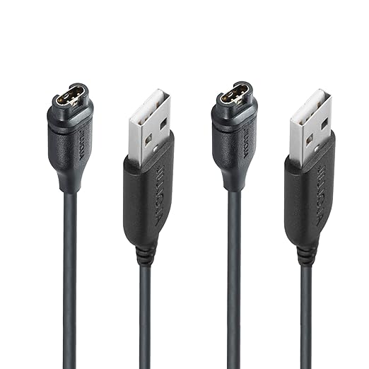 2 Pack 3.93FT Replacement Charging Cable for Compatible Garmin Smartwatches