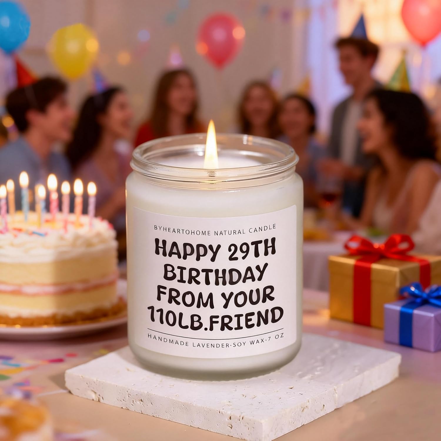 Funny Gifts Candles For Women, Best Friend Birthday Gifts For Women - 30Th, 40Th, 50Th, 60Th Year Old Party Supplies Christmas Decorations For Sister Friends, Her - 7Oz Natural Soy Wax Candle