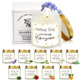 20 Pcs Thank You Candles Bulk 3.5 Oz Valentines Employee Appreciation Gifts Scented Soy Wax Candles Thank You For Being Awesome Inspirational Jar Candle For Nurse Volunteer Coworker(Elegant)