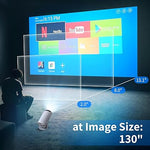 Mini Projector, 1080P, 200 ANSI, 5G WiFi, Bluetooth, 130'', Auto Keystone