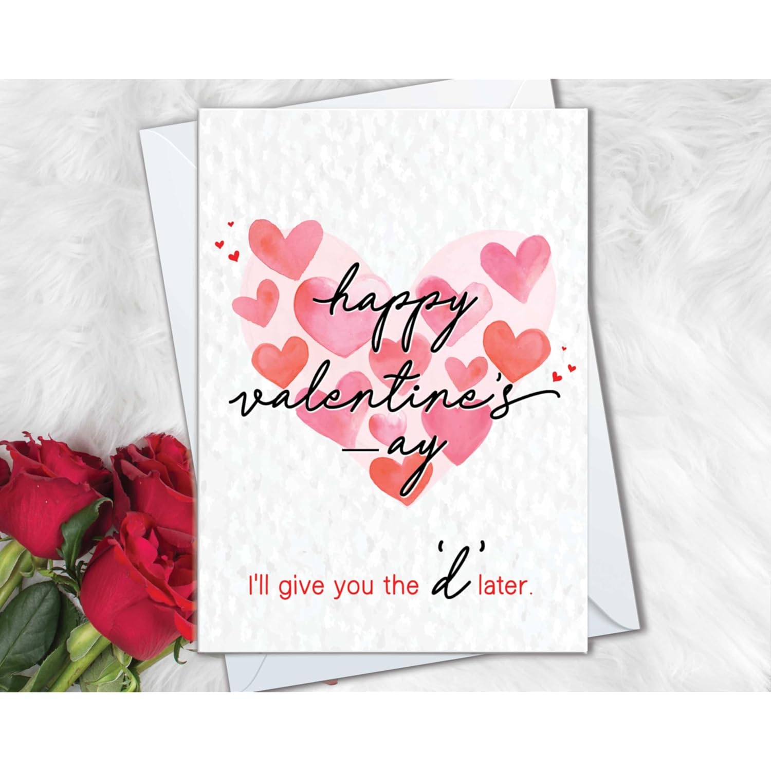 Funny Valentine'S Cards For Girlfriend, Valentine Gift For Women, Card For Wife, Naughty, Love (D Later)