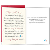 Romantic Poem Birthday & Anniversary Card For Women Men, Sweet Valentine’S Day Card & Gift For Boyfriend Girlfriend Husband Wife, Love You Cards