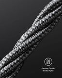 2 Pack USB C to USB C Fast Charging Cable 100W 6FT Type C Charger for iPhone 17 MacBook Pixel Black