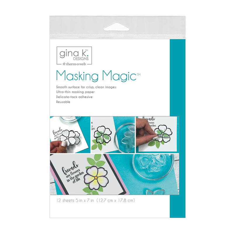 18123 Masking Magic Sheets, 5" X 7", White 12 Count