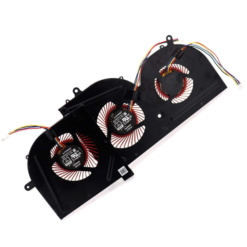 Gpu Cooling Fan W/Cpu Fan Replacement For Msi Gs63 Gs63Vr Gs73Vr Gs62 Ms-16K2