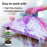 White Acrylic Pouring Paint, Titanium White, 8Oz (236Ml) Bottle, For Pour Art And Flow Painting