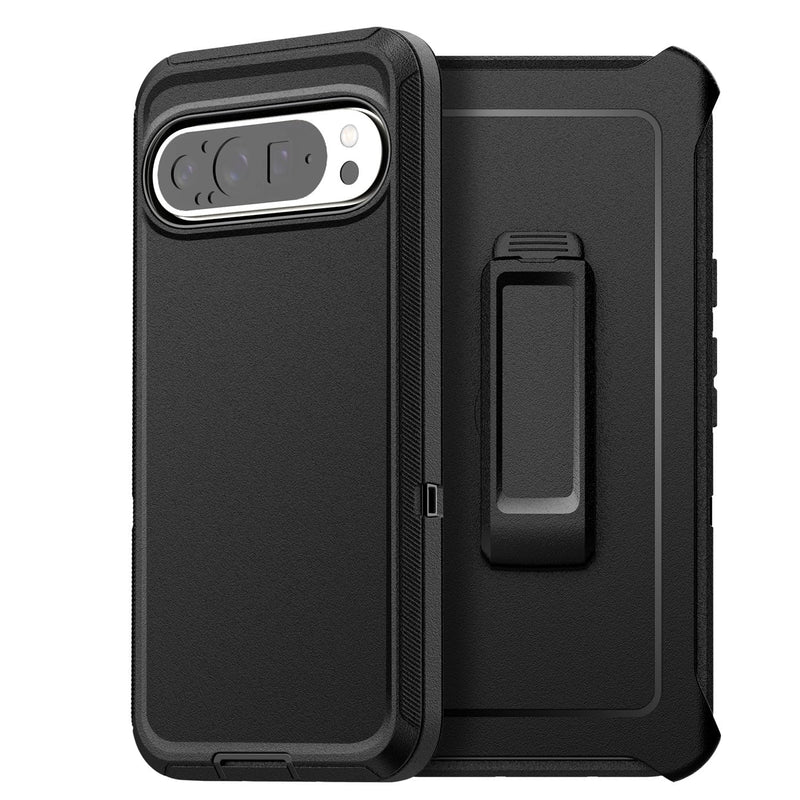 Pixel 9 Pro XL Belt Clip Case, 3-Layer Rugged Shockproof, Dustproof Cover