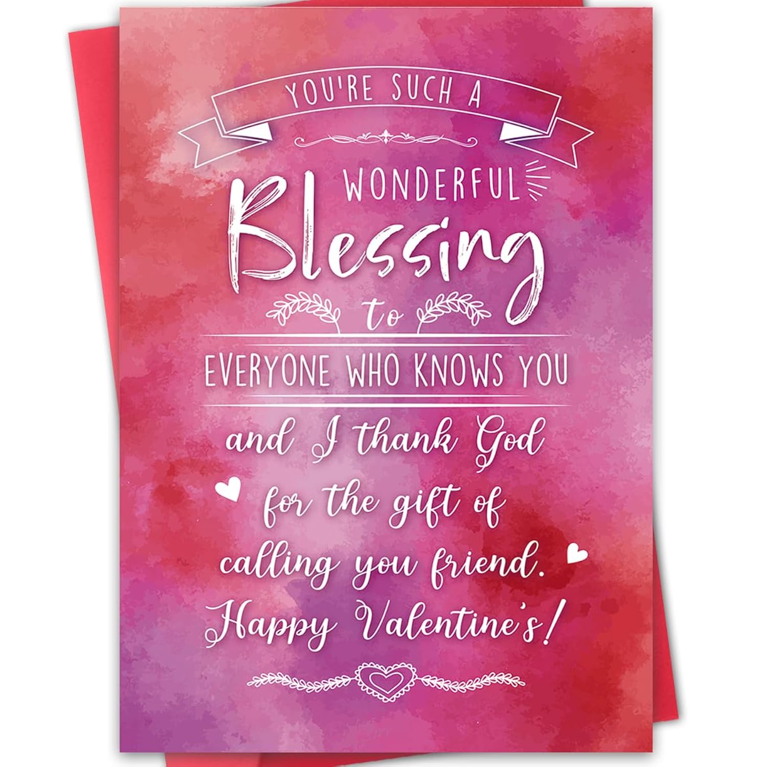 Valentines Day Card For Best Friend,Romantic Valentines Day Gifts For Women Men,Friendship Cards For Bestie