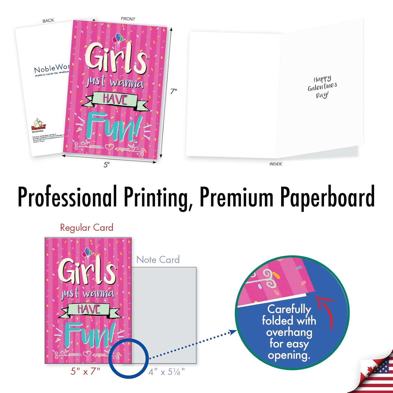 10 Assorted Box Set Funny Galentine'S Day Greeting Cards W/ 5 X 7 Inch Envelopes (10 Designs, 1 Each) Be My Galentine Ac3355Vdg-B1X10