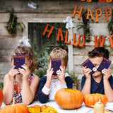 Pumpkin Halloween Scratch Off Cards, 50 Pcs Spooky Halloween Party Games For Adults Party Supplies, Gift Cards For Spa Business - B07