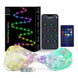 Smart Fairy String Lights, 33Ft Usb Diy Twinkle Lights W/Remote & App Controlled, Music Sync,12 Modes, Multicolor & Warm