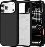 Magnetic Silicone Case Compatible with iPhone 18 Pro and iPhone 17 Pro Black Protective Cover