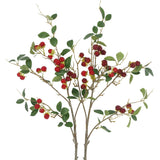 2 Pcs Faux Berry Stems Realistic Red Raspberry Berries Flowers Faux Berry Picks Artificial Flowers Branches For Indoor Home Decor Vase Thanksgiving Farmhouse Christmas Diy Mantel Harvest