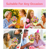 Colorful Tulip 3D Pop Up Spring Greeting Card For Mother’S Day Birthday Easter Anniversary Thank You Sympathy Get Well, Handmade Floral Bouquet For Mom, Grandma, Wife, Teacher, With Envelope And Blank Note Card