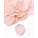 Silk Rose Petals 100Pcs Satin Flower Petals For Wedding Flower Girl Basket Table Centerpieces Scatter Confetti Bridal Shower Party Decoration (Blush)