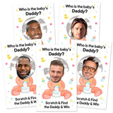 40 Cute Baby Shower Games - Scratch Off Lottery Ticket Raffle Cards Baby Shower Game - Funny Gender Reveal Games - Who Is The Baby'S Daddy - 40 Cards