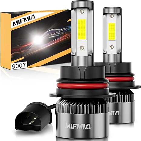 9007 HB5 LED Headlight Bulbs 6500K Cool White 36000LM Plug and Play IP68 Waterproof 2 Pack