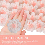 100Pcs Fake Flowers Bulk 2.3" Pink Delphinium Flowers Silk Flower Heads Mini Artificial Flowers For Crafts Diy Wedding Corsage Cake Garland Decor(Light Pink)