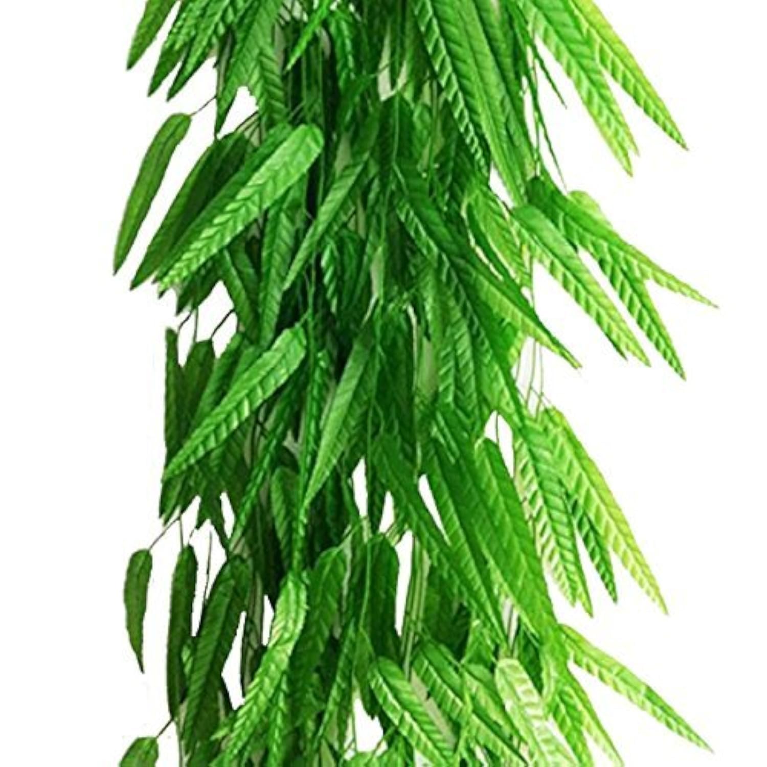 Fake Green Willow Rattan 71 Inch 10 Pcs Artificial Green Bamboo Leaves Artificial Greenery Lvy Vine Leaves Artificial Flower Garland For Home Hotel Office Wedding Party Garden Decor