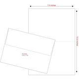 Greeting Card Box Set - Printable Note Cards With Envelopes! - Heavy 80# Card Stock 50 In A Set.
