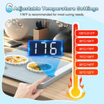 Resin Heating Mat, Graphene Silicone Heating Pad For Resin Molds Casting, Uniform Heating & 2H Fast Curing & Auto-Off Resin Curing Dryer Machine With Timer (Excluding Resin Materials & Molds)