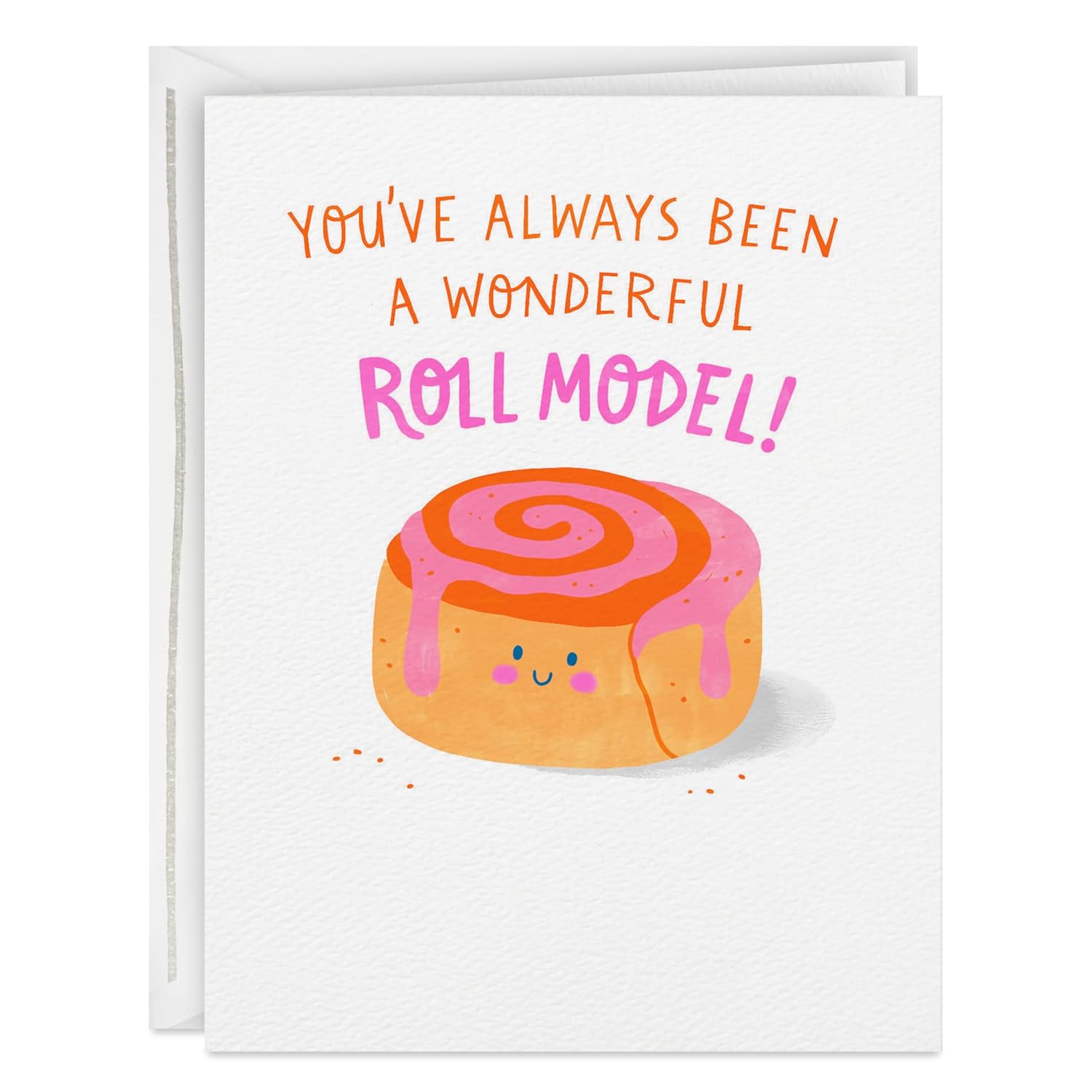 Hallmark Good Mail Funny Mother's Day Card (Cinnamon Roll Model) for Appreciation, Father's Day, Birthdays