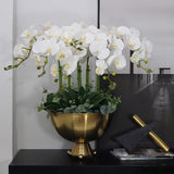 32" Artificial Phalaenopsis Flowers 6 Pcs Artificial Orchid Flowers Stem Plants For Home Décor (6Pcs)