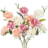 3 Pcs Silk Peonies Artificial Flowers Long Stem Artificial Peonies Bouquet Faux Flowers Bulk With Stems For Vase Floral Arrangements Table Centerpieces Wedding Party Farmhouse Decoration