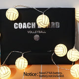 Volleyball Decorations String Lights, Timer Battery Operated 5.5Ft 10Led Room Decor,Volleyball Ornaments For Christmas T