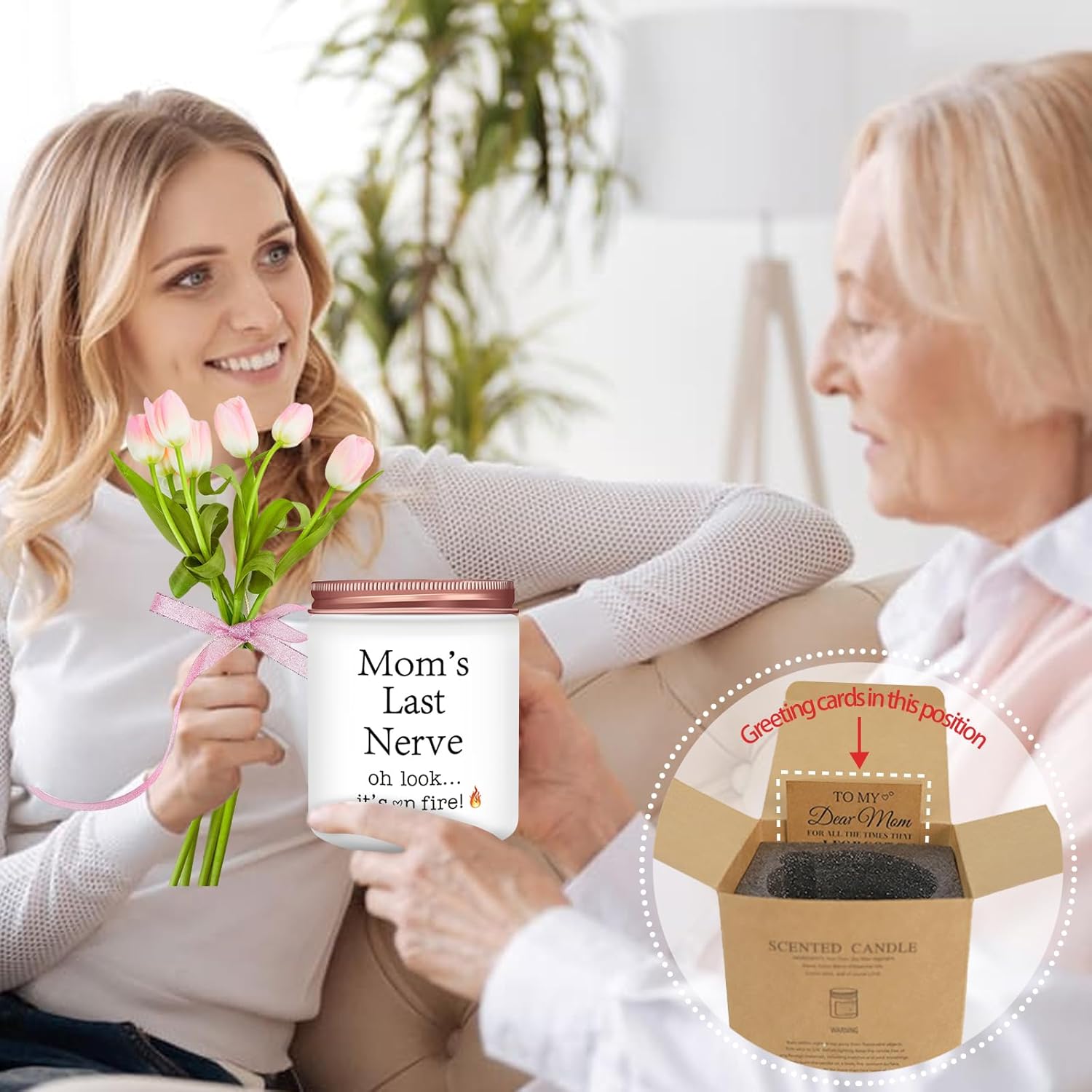 Gifts For Mom From Daughter Son Funny Mothers Day Candles For Mommy Suitable For Moms Dad Birthday Gift Mothers Fathers Day Thanksgiving Christmas Lavender Candles Gifts