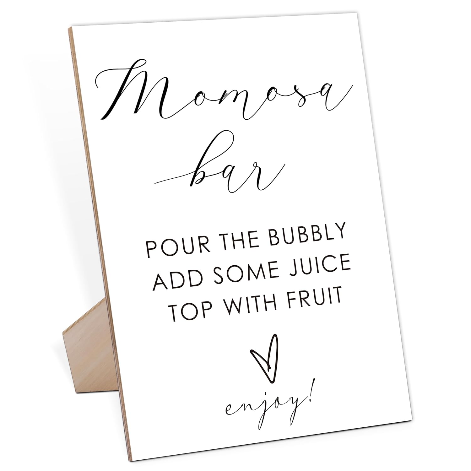 Mom-Osa Bar Minimalist Baby Shower Sign, Wooden Game Sign With Stand, Welcome Sign, Bar Decoration, Party Favors Supplies, Gender Reveal Ideas