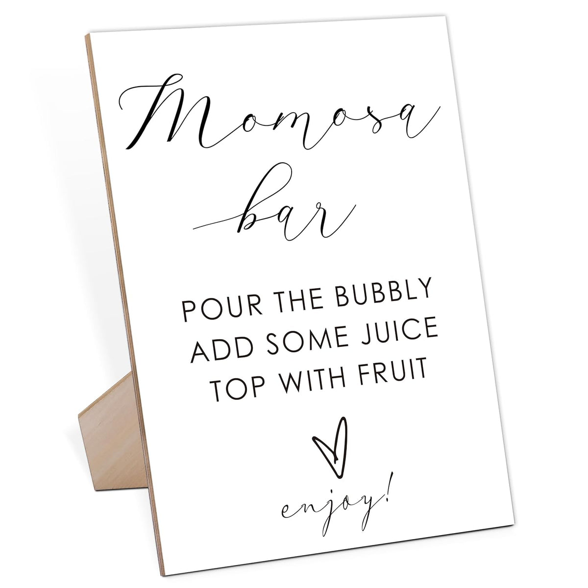 Mom-Osa Bar Minimalist Baby Shower Sign, Wooden Game Sign With Stand, Welcome Sign, Bar Decoration, Party Favors Supplies, Gender Reveal Ideas