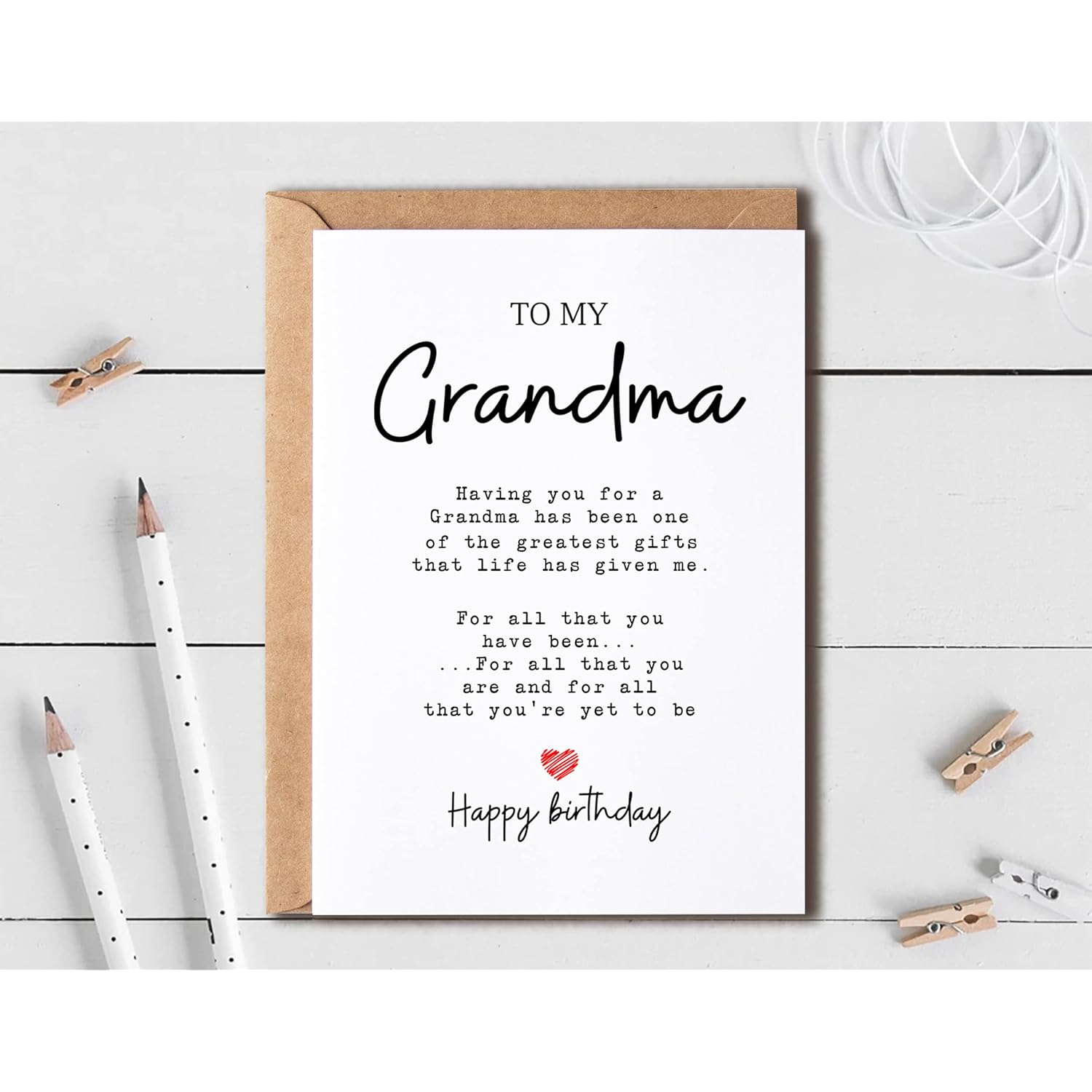 To My Grandma - Grandma Birthday Card - Grandma Is The Greatest Gifts In My Life - Birthday Card For Grandma - Gift For Grandma Card- Christmas Gifts For Grandma