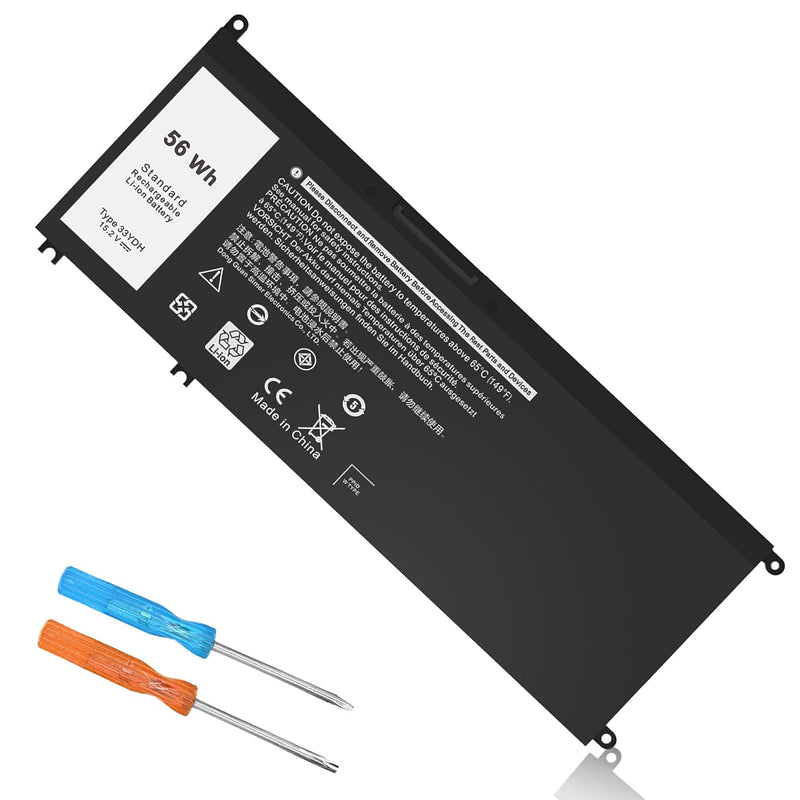 56Wh 33Ydh Battery Dell For Dell Inspiron 17 7000 7786 7779 7773 7778 G3 3579