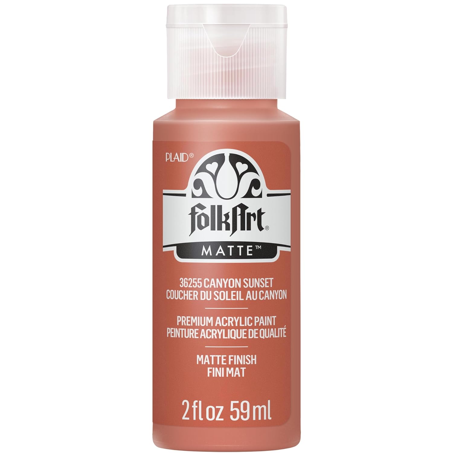 FolkArt Acrylic Craft Paint, Canyon Sunset 2 fl oz Premium Matte Finish Paint, Perfect For Easy To Apply DIY Arts And Crafts, 36255