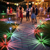 10 Pack Solar Pathway Lights Stainless Steel Waterproof Color Changing Garden Stake Lights