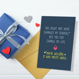 Funny Birthday Card From Stepchildren, Humor Fathers Day Card For Stepdad, Mothers Day Cards For Stepmom, You Did Change My Life