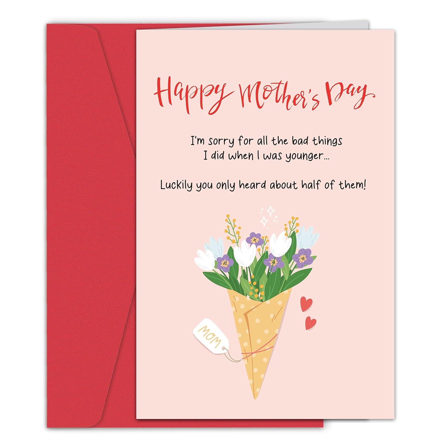 Funny Mother'S Day Card From Daughter Or Son, Humorous Mothers Day Greeting Card, Mothers Day Gifts For Mom, I'M Sorry For All The Bad Things I Did When I Was Younger