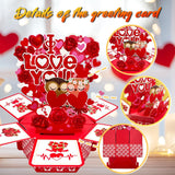 Pop Up Valentines Card, 3D Valentines Day Gift Cards, Valentines Day Gifts