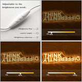Think Differently Neon Sign LED Wall Light for Classroom Office Study Room Decor