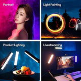 B15RGB Magnetic RGB Light Wand Handheld LED Video Light Stick with Diffuser for TikTok YouTube
