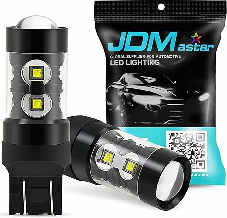 50W 7440 7441 LED Reverse Light Bulbs Xenon White High Power Backup Light Replacement
