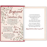 Heartfelt Boyfriend Valentine'S Day Card, Sweet Love Card For Him, Romantic Girlfriend To Boyfriend Greeting Card With Heartfelt Message