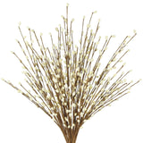10 Pcs Winter Decorations Artificial Berry Stems White Christmas Picks Branches Cream Berries Stems For Floral Arrangements Christmas Tree Holiday Home Xmas Diy Crafts Party Decor Centerpieces