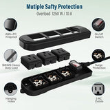 Outdoor Weatherproof Power Strip 15 Ft Extension Cord 3 Outlets IPX4 Waterproof