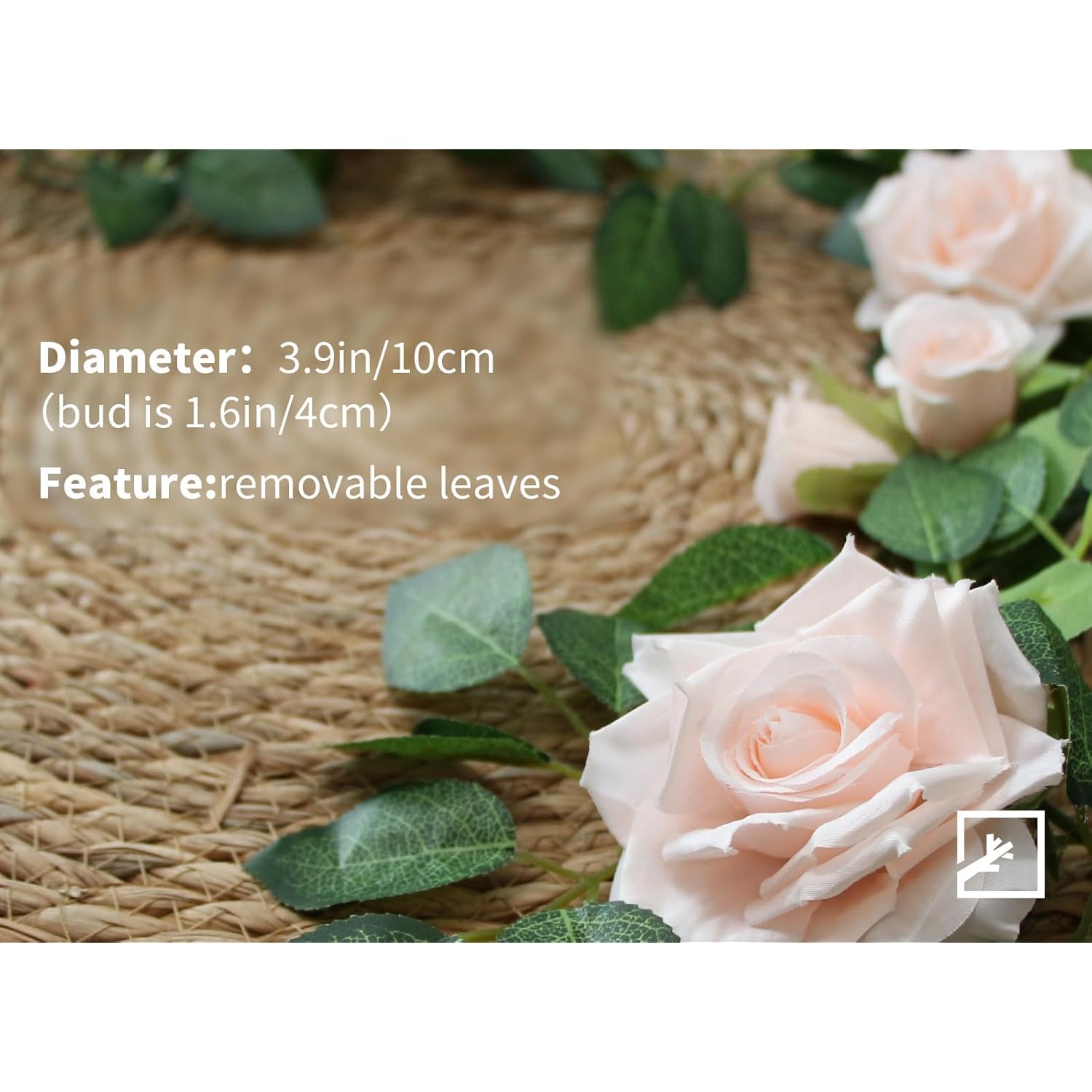 5Pcs 32.5Ft Pink Flower Garland Fake Rose Vines For Tea Party Mother'S Day Decorations Faux Artificial Floral Garland Hanging Rose Ivy For Baby Shower Wedding Arch Ceremony Outdoor Wall Decor