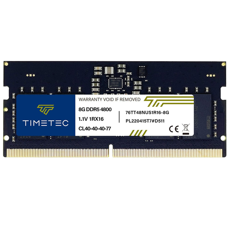 Timetec 8GB DDR5 4800MHz PC5-38400 Unbuffered Non-ECC 1.1V CL40 1Rx16 Single R