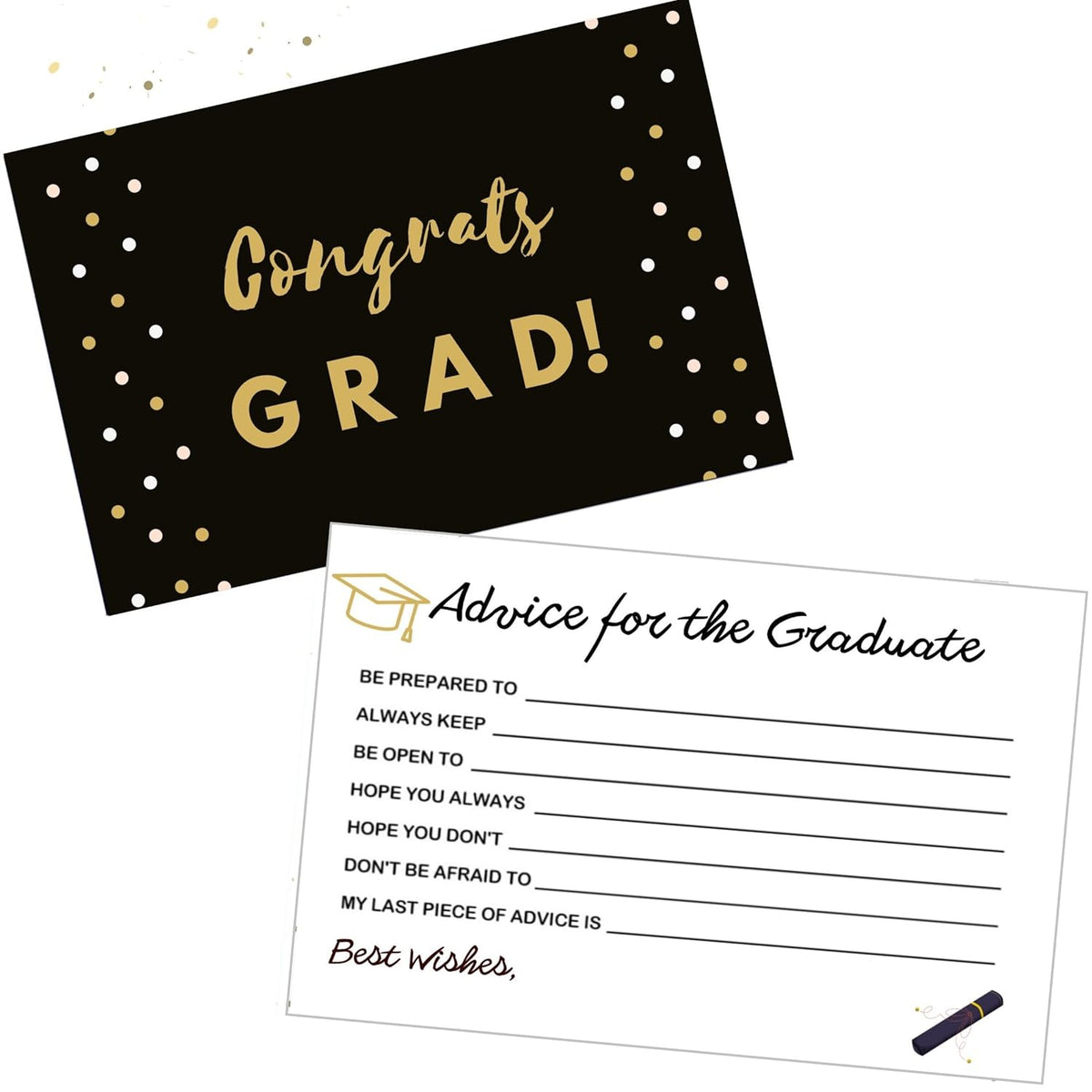 Graduation Advice Cards 2025 Graduation Party Supplies Party Favors For Guests Advice For The Graduate 50 Pack