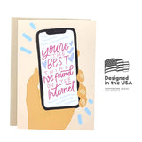 Funny Valentine'S Day Card For Him Her | Best On The Internet Online Dating App Card For Men Women | Romantic I Love You Anniversary Cards For Boyfriend Girlfriend Husband Wife